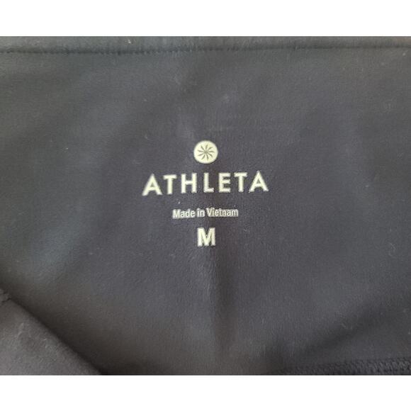 Athleta pink black capri leggings pants - medium - Picture 3 of 7